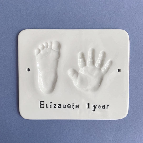 Babyprint hand & foot - glazed