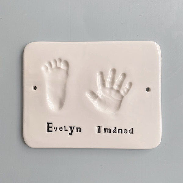 Babyprint hand & foot - glazed