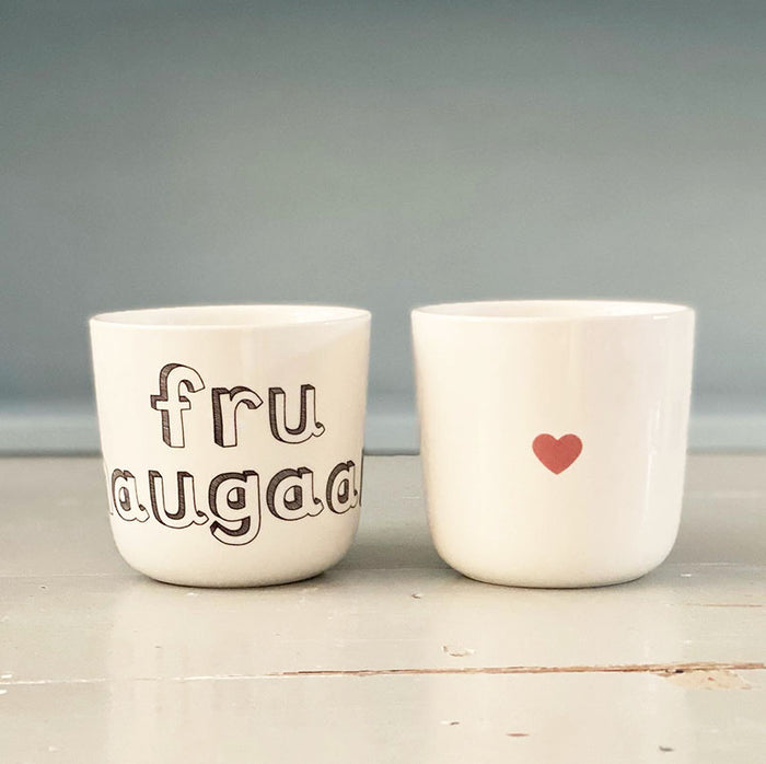 wedding cups - with name and heart
