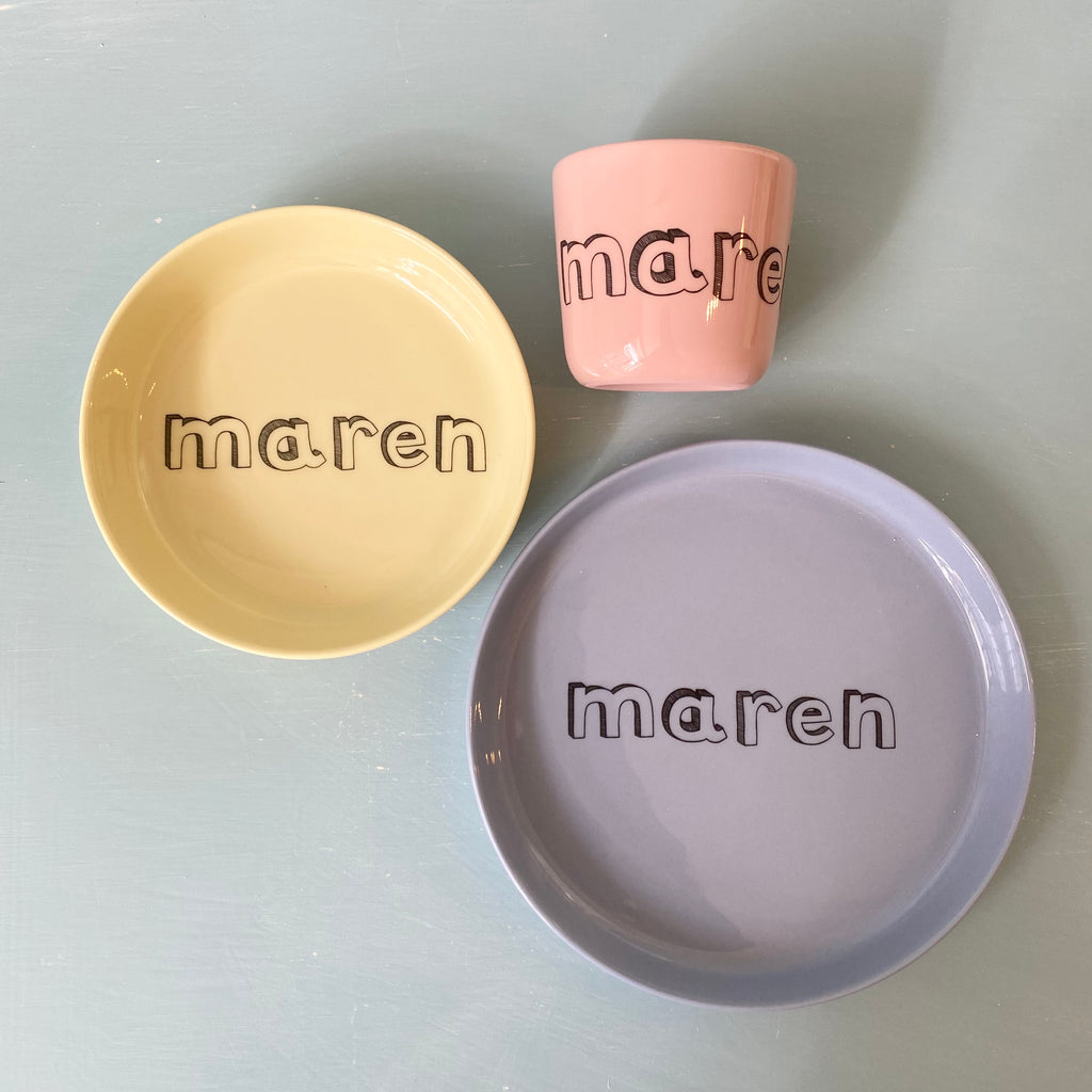 set in mixed colors - family letters