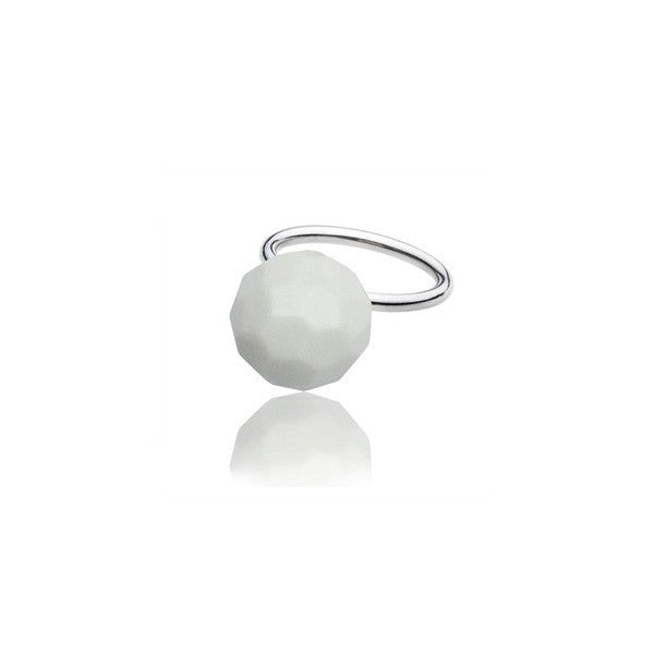 Liebe Facet ring med porcelænskugle