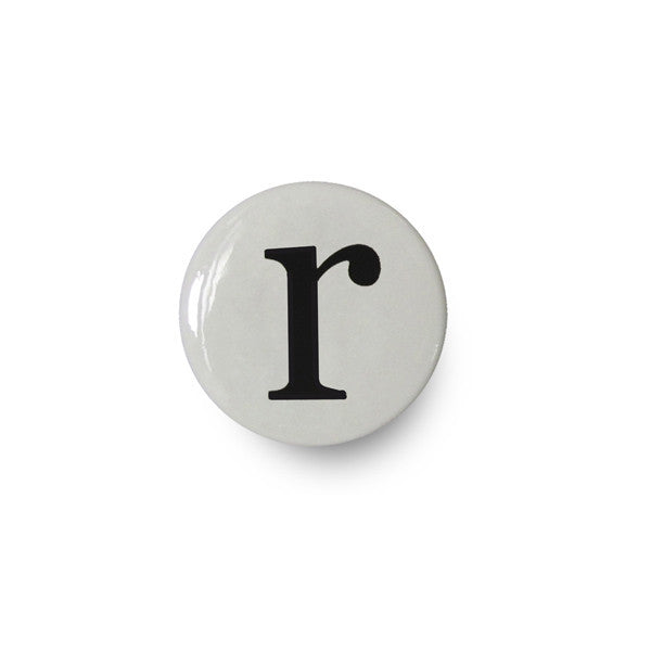 Liebe alfabetkop med initial bogstavetet R