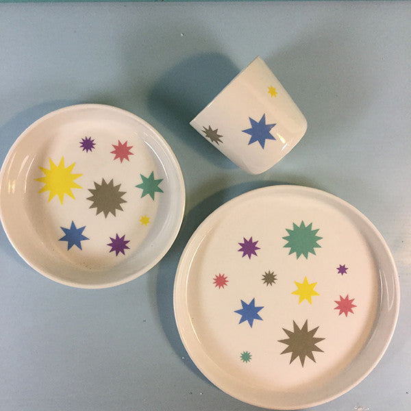 Den perfekte dåbsgave, Liebe børneporcelæn med stjerner,