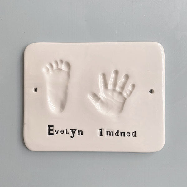 Babyprint hand & foot - unglazed